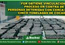 FGR OBTIENE VINCULACIÓN A PROCESO EN CONTRA DE 15 PERSONAS DETENIDAS CON CERCA DE CINCO TONELADAS DE COCAÍNA