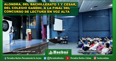 ALONDRA, DEL BACHILLERATO 1 Y CÉSAR, DEL COLEGIO GANDHI, A LA FINAL DEL CONCURSO DE LECTURA EN VOZ ALTA