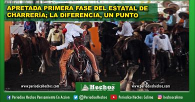 APRETADA PRIMERA FASE DEL ESTATAL DE  CHARRERÍA; LA DIFERENCIA, UN PUNTO