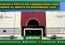 CONVOCAN A POSTULAR CANDIDATURAS PARA EL PREMIO AL MÉRITO EN ENFERMERÍA 2026