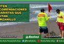 EMITEN RECOMENDACIONES A BAÑISTAS QUE VISITAN MANZANILLO