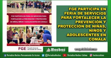 FGE PARTICIPA EN FERIA DE SERVICIOS PARA FORTALECER LA PREVENCIÓN Y PROTECCIÓN DE NIÑAS, NIÑOS Y ADOLESCENTES EN COMALA