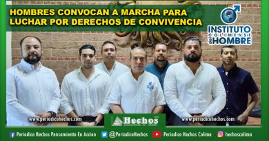 Hombres convocan a marcha para luchar por derechos de convivencia