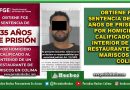 OBTIENE FGE SENTENCIA DE 35 AÑOS DE PRISIÓN POR HOMICIDIO CALIFICADO AL INTERIOR DE UN RESTAURANTE DE MARISCOS EN COLIMA