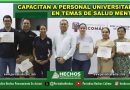 CAPACITAN A PERSONAL UNIVERSITARIO EN TEMAS DE SALUD MENTAL
