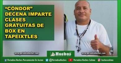 “CÓNDOR” DECENA IMPARTE CLASES GRATUITAS DE BOX EN TAPEIXTLES