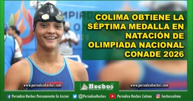 Colima obtiene la séptima medalla en natación de Olimpiada Nacional Conade 2026