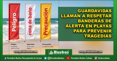 GUARDAVIDAS LLAMAN A RESPETAR BANDERAS DE ALERTA EN PLAYAS PARA PREVENIR TRAGEDIAS