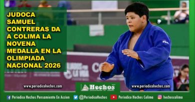 Judoca Samuel Contreras da a Colima la novena medalla en la Olimpiada Nacional 2026