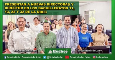 PRESENTAN A NUEVAS DIRECTORAS Y DIRECTOR EN LOS BACHILLERATOS 11, 13, 22 Y 32 DE LA UDEC