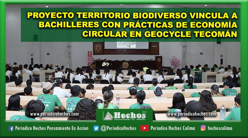 PROYECTO TERRITORIO BIODIVERSO VINCULA A BACHILLERES CON PRÁCTICAS DE ECONOMÍA CIRCULAR EN GEOCYCLE TECOMÁN