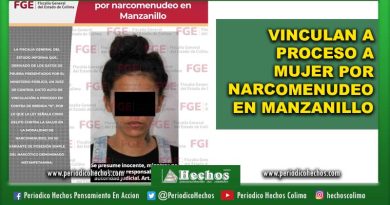 Vinculan a proceso a mujer por narcomenudeo en Manzanillo